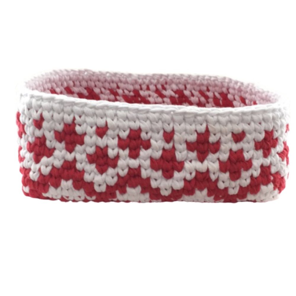 HANDMADE Crochet Basket  Rectangular - Picture 3 of 6